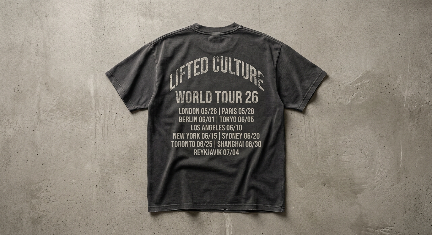 Tee Vintage Tour Black
