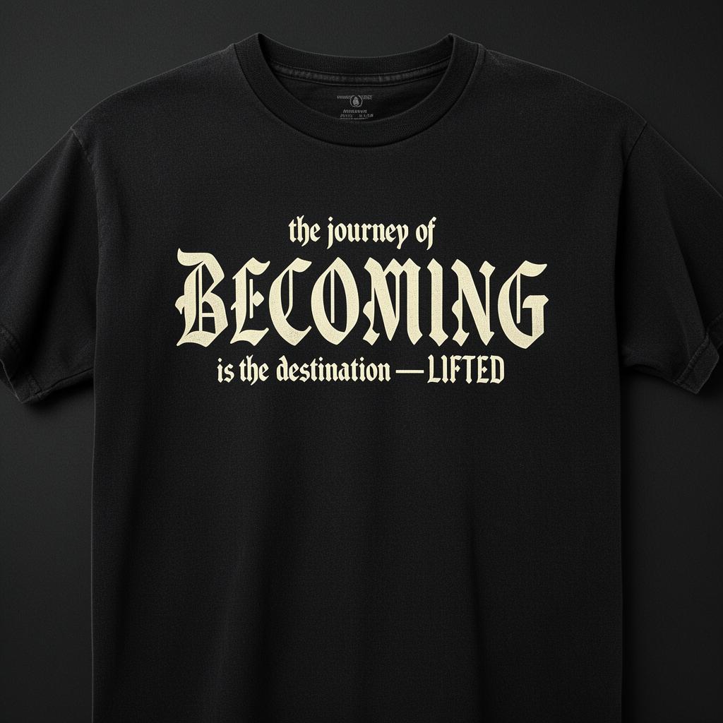 Becoming Tee in Washed Black