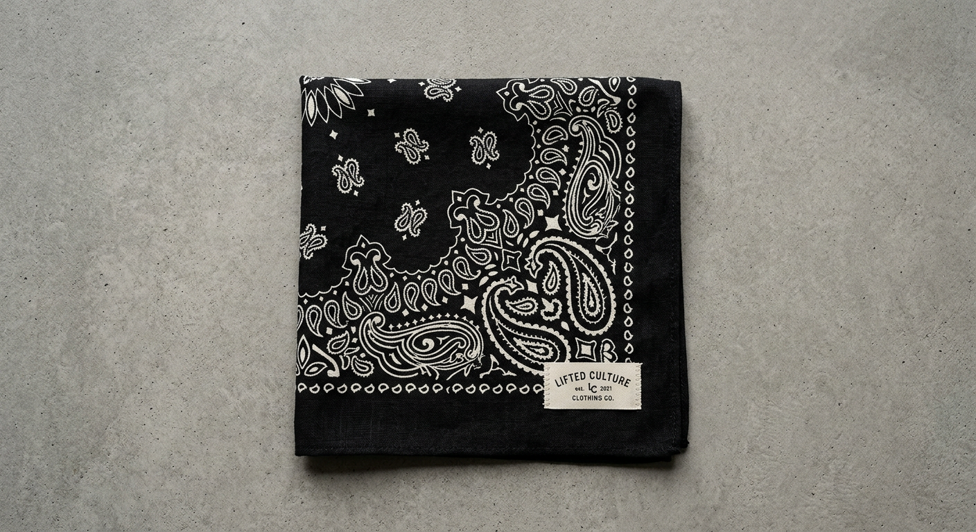 Bandana Paisley Black