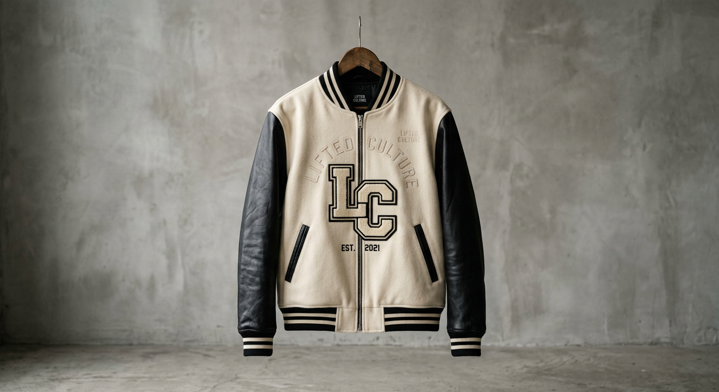 Varsity Cream Black