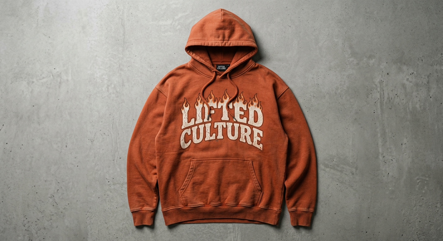 Hoodie Faded Rust