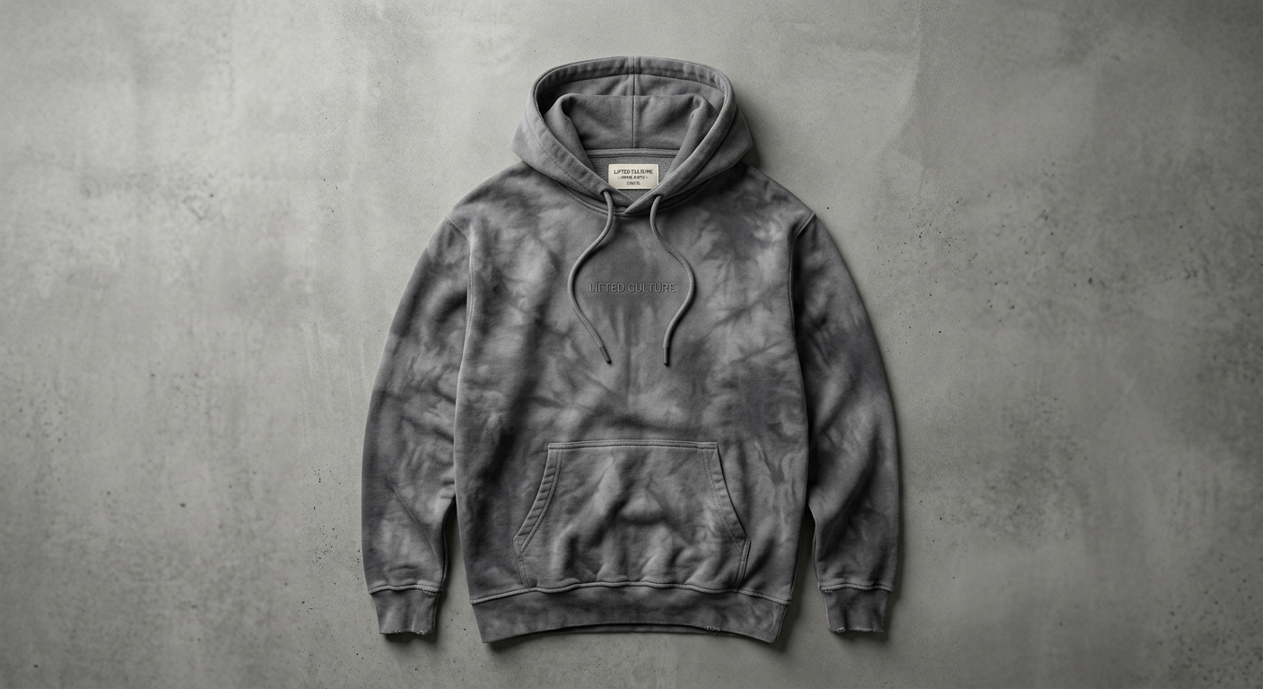 Hoodie Tie Dye Grey
