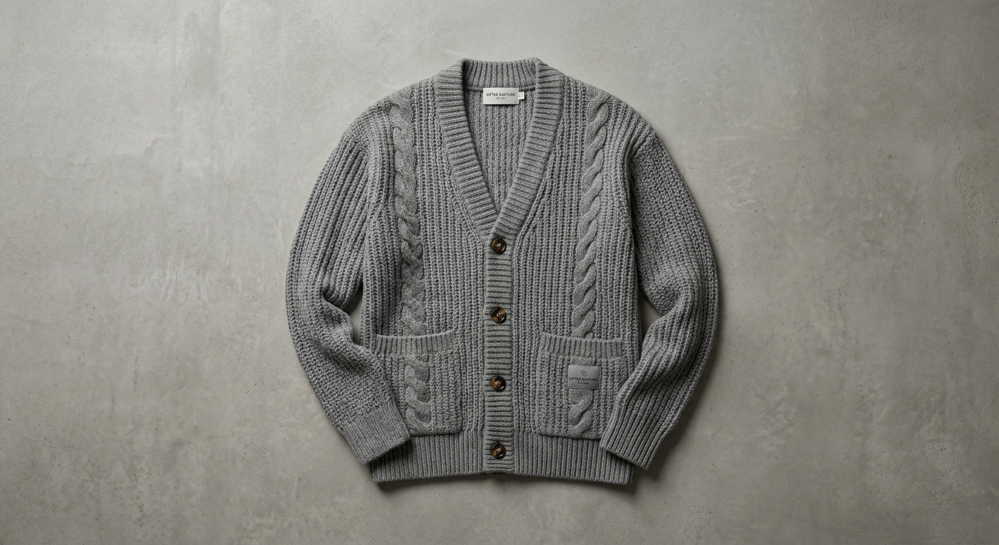 Knit Cardigan Grey