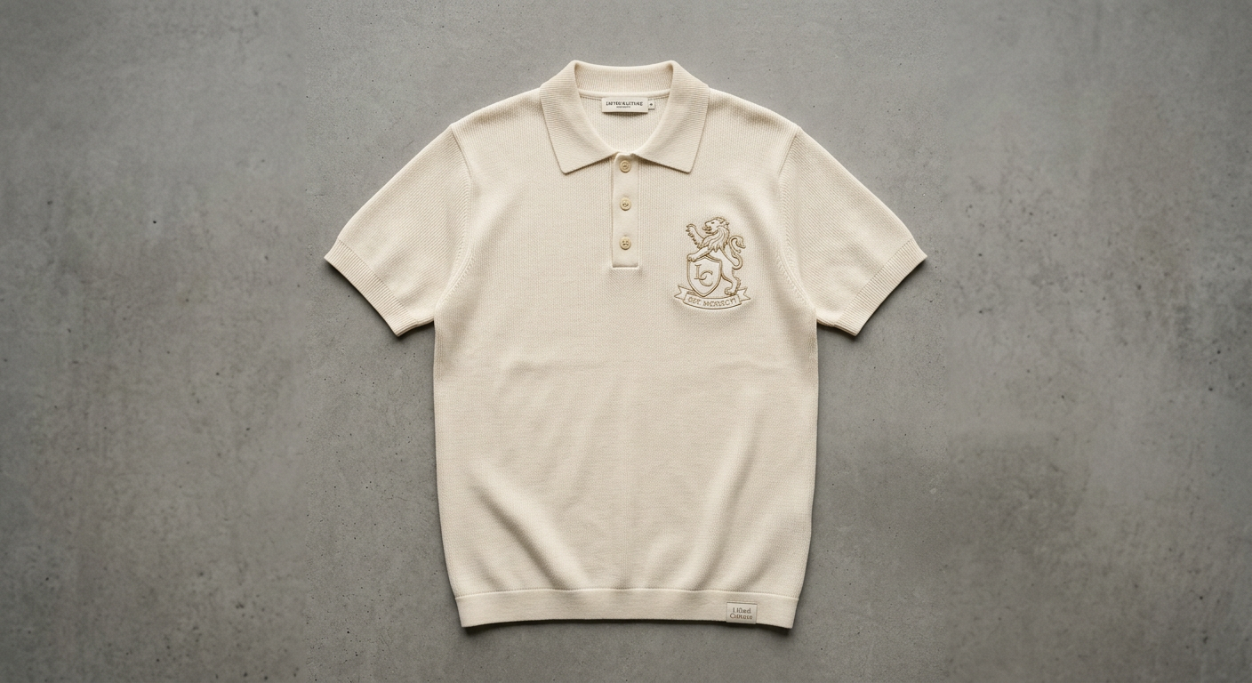 Knit Polo Cream
