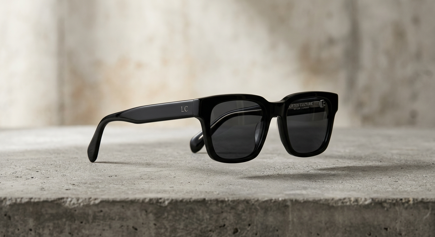 Sunglasses Black Acetate