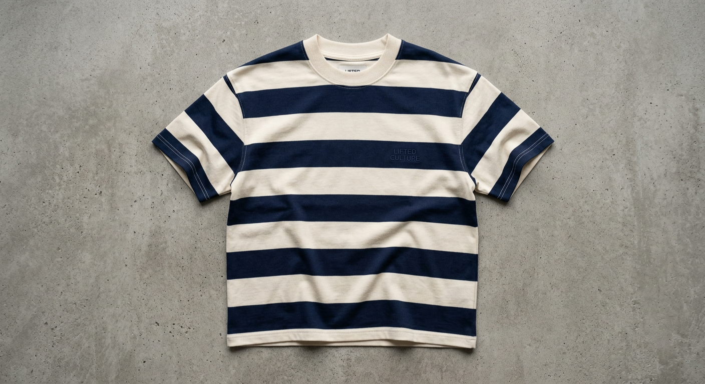 Tee Striped Navy